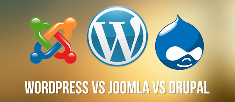 WordPress Vs Joomla Vs Drupal
