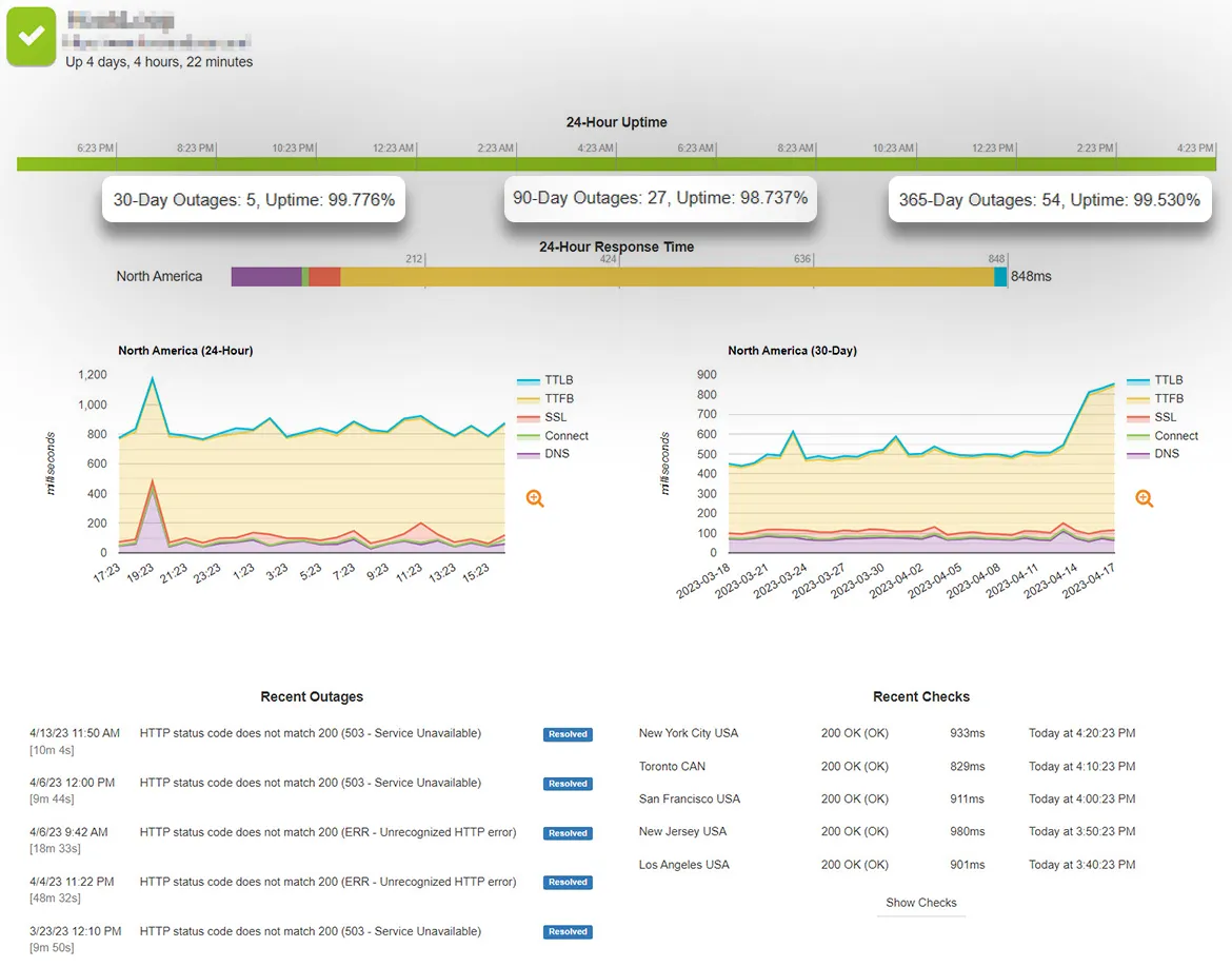 Site Uptime Monitoring