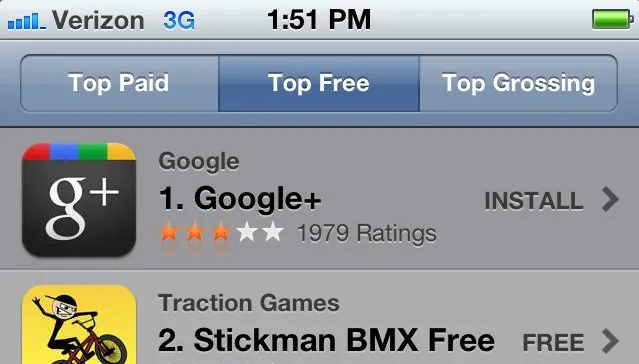 googleplus Google+ Iphone App's New Updated Version