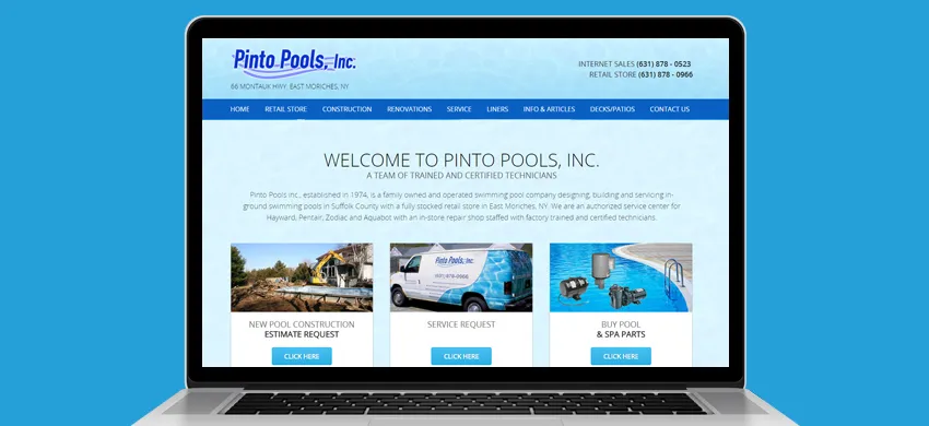 Pinto Pools WordPress