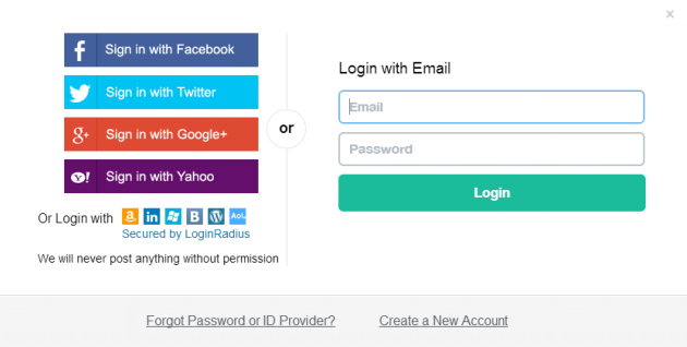 Simplify your login/registration process with social media