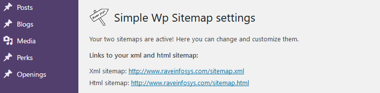 Simple WP Sitemap WordPress