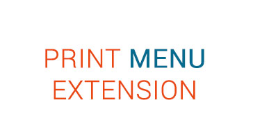 Print Menu Extension Integration Services