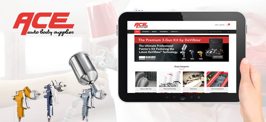ACE Autobody Supplies- B2B Ecommerce