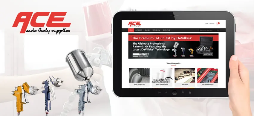 ACE Autobody Supplies Ecommerce