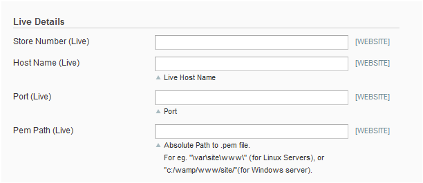 Live Details settings
