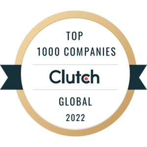 Clutch 1000 Companies 2022 Award