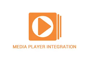 We integrated Media Player Plugin which let the site owners embed the media player to their webpage, application or device.