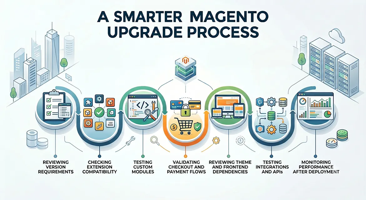 Magento Upgrade Process Checklist for Extension Compatibility, Testing, Deployment and Performance Monitoring