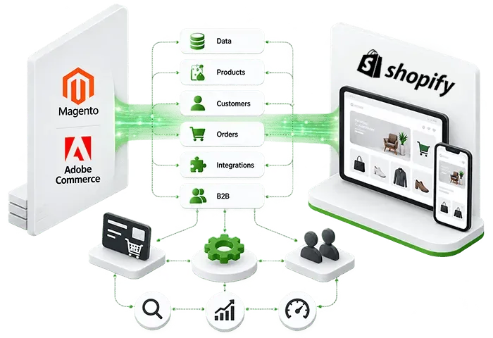 Magento to Shopify Plus Migration Packages