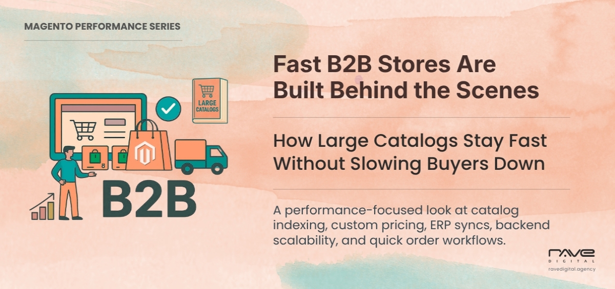 Magento B2B eCommerce backend performance signals for large product catalogs